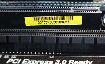 ID Sticker PCI-Slot